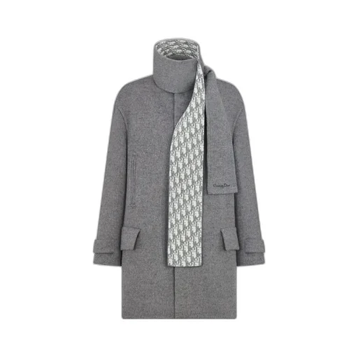 Peacoat With Scarf Collar
