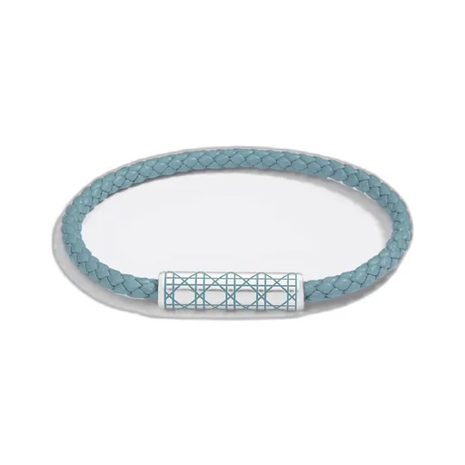 Cannage Braided Leather Bracelet