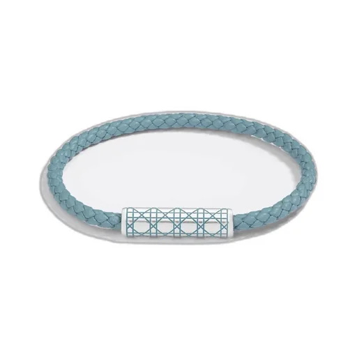 Cannage Braided Leather Bracelet