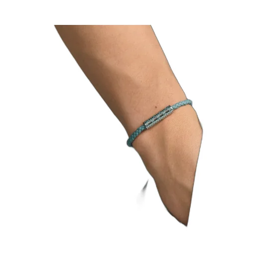 Cannage Braided Leather Bracelet