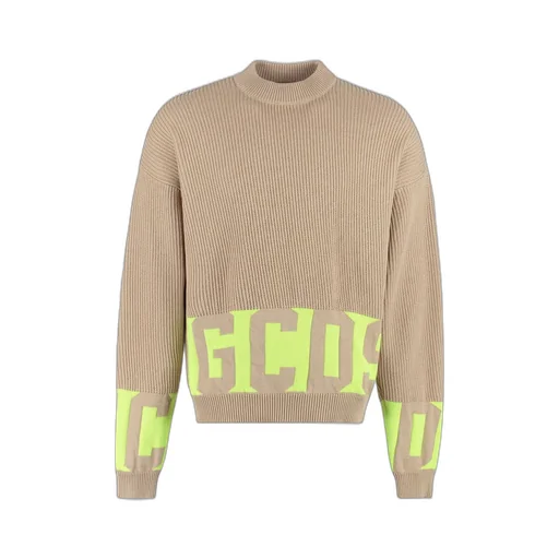 Gcds Logo Intarsia Low Band Sweater