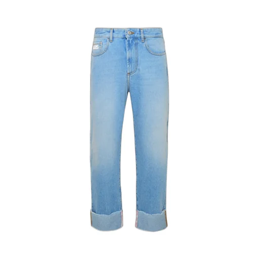 Gcds Logo Patch Wide-Leg Jeans