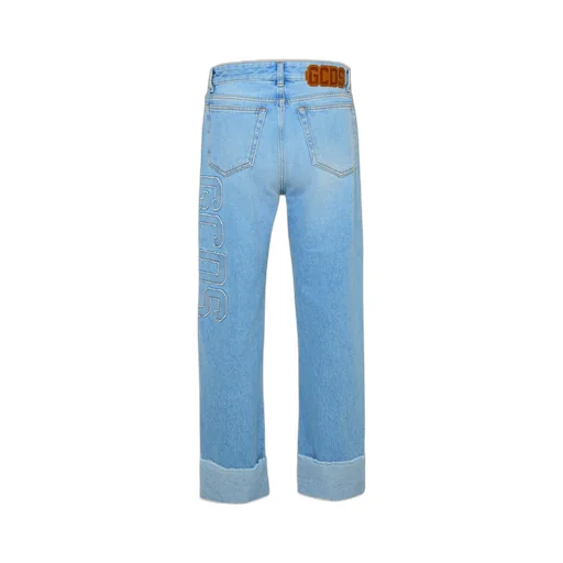 Gcds Logo Patch Wide-Leg Jeans