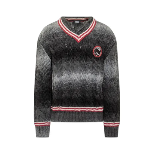 Gcds Long-Sleeved V-Neck Jumper