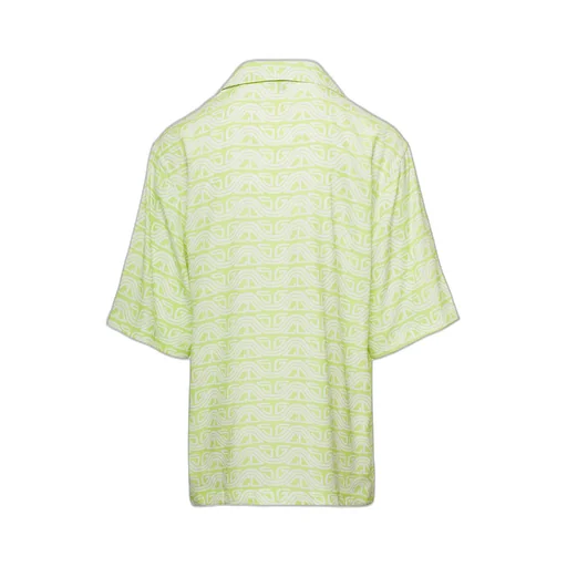 Gcds Waved Logo Printed Buttoned Shirt