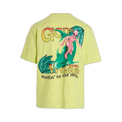 Gcds Surfing Weirdo Printed Crewneck T-Shirt