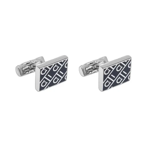 Ferragamo T-Bar Fastened Square Pattern Cufflinks