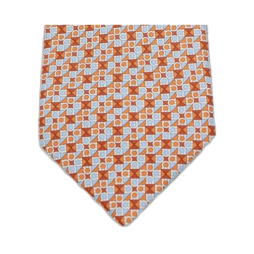 Ferragamo Jacquard Pointed Tip Tie