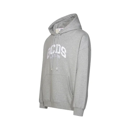 Gcds Flocked Logo Drawstring Hoodie