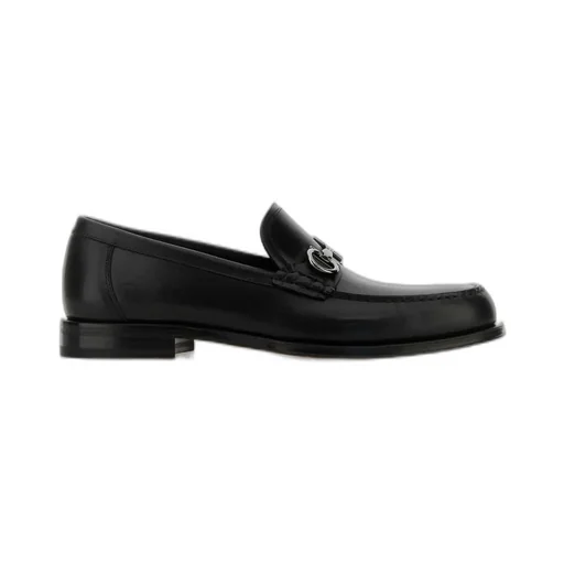 Ferragamo Gancini Buckle Slip-On Loafers