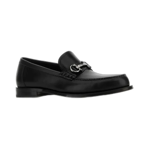 Ferragamo Gancini Buckle Slip-On Loafers