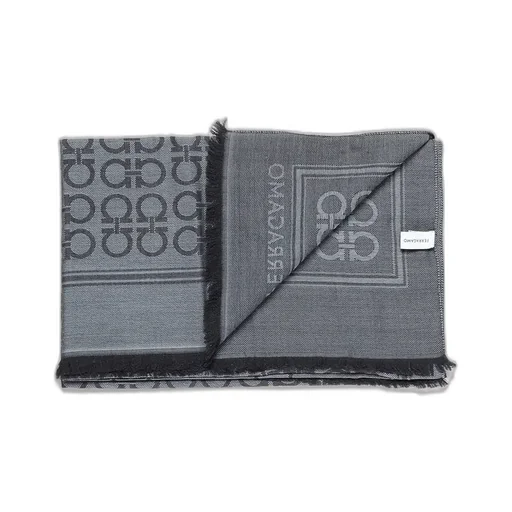 Ferragamo Gancini Fringed Scarf