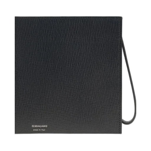 Ferragamo Logo Printed Gancini Pouch