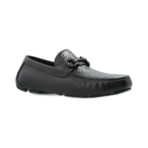 Ferragamo Gancini-Plaque Slip-On Loafers