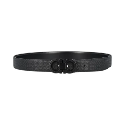 Ferragamo Gancini Logo Plaque Belt