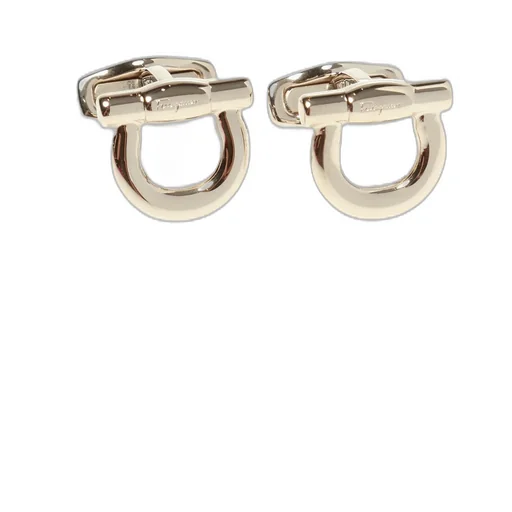 Ferragamo Logo Engraved Cuff Links