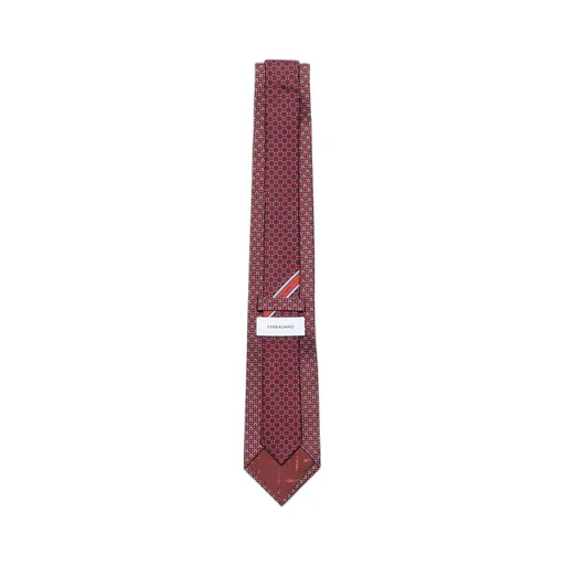 Ferragamo Gancini Hearts Printed Tie