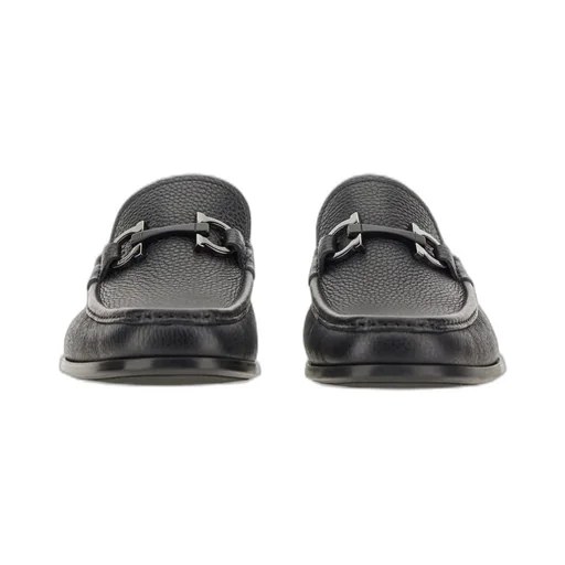 Ferragamo Gancini Plauqe Moccasin Loafers