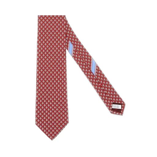Ferragamo Sailboat Printed Tie
