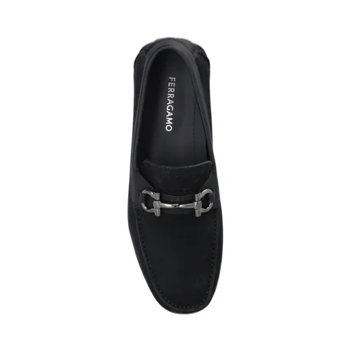 Ferragamo Gancini Ornament Driver Shoes