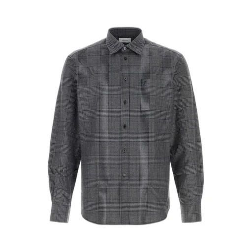 Ferragamo Embroidered Checked Oxford Shirt