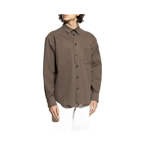 Ferragamo Logo Embroidered Long-Sleeved Shirt