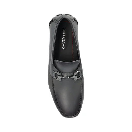 Ferragamo Gancini Ornament Driver Shoes