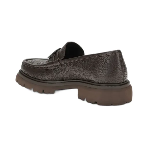 Ferragamo Gancini Ornament Moccasin Shoes
