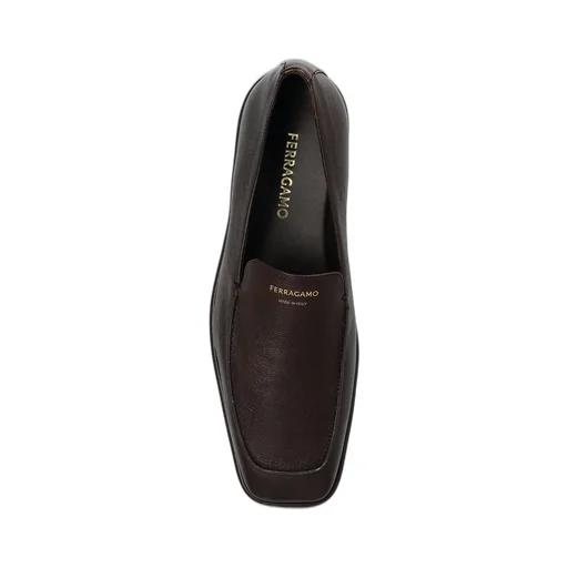 Ferragamo Square Toe Slip-On Loafers