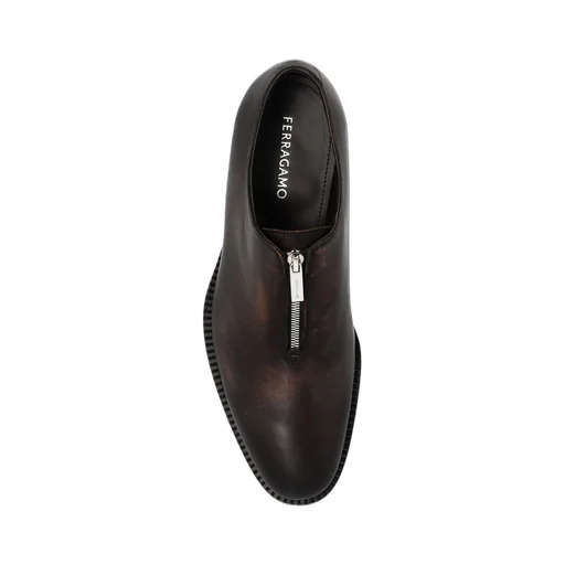 Ferragamo Zip-Detailed Derby Shoes