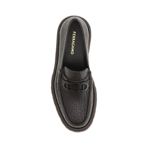 Ferragamo Gancini Ornament Moccasin Shoes