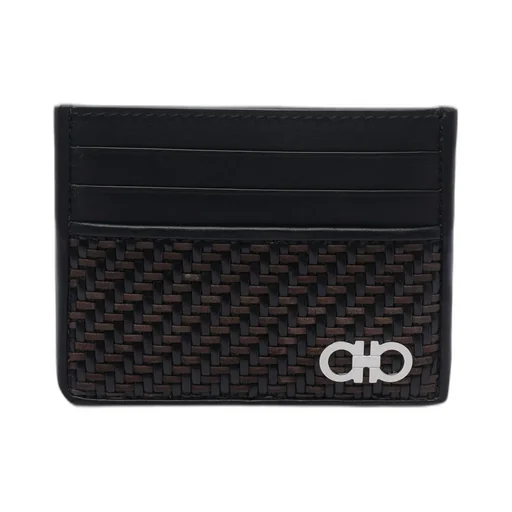 Ferragamo Woven Credit Card Holder