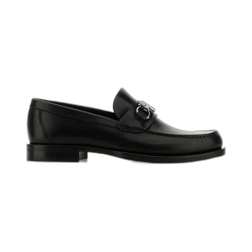 Ferragamo Gancini Buckle Slip-On Loafers