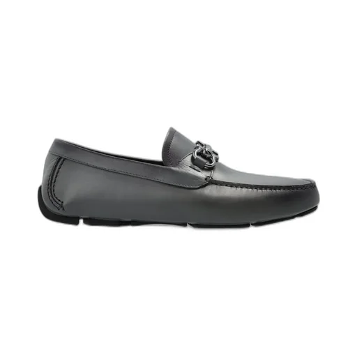 Ferragamo Gancini Ornament Driver Shoes