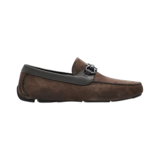 Ferragamo Gancini Ornament Driver Shoes
