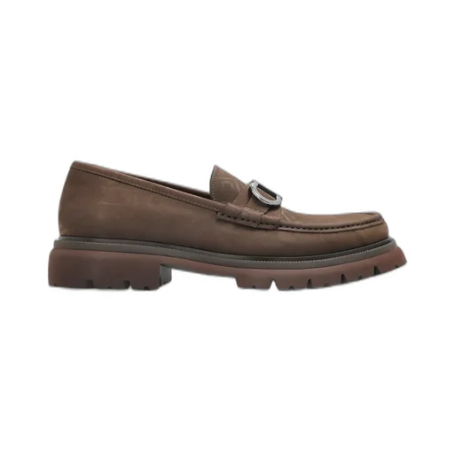 Ferragamo Gancini Ornament Slip-On Loafers