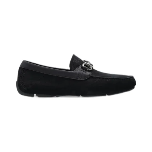 Ferragamo Gancini Ornament Driver Shoes