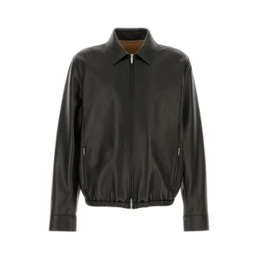 Ferragamo Zip-Up Leather Jacket
