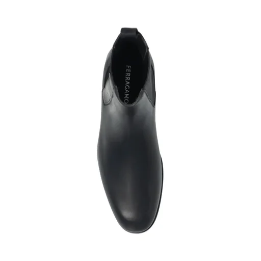 Ferragamo Almond-Toe Chelsea Boots