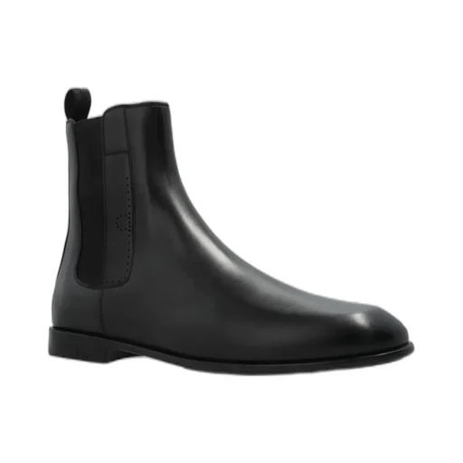 Ferragamo Almond-Toe Chelsea Boots