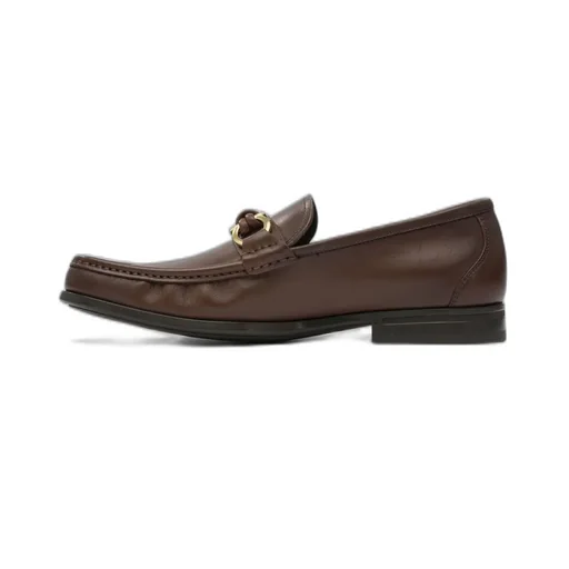 Ferragamo Almond Toe Logo-Engraved Loafers