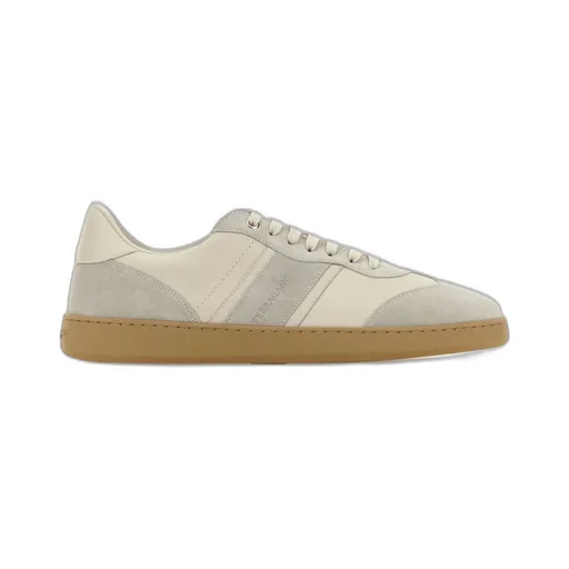 Ferragamo Panelled Low-Top Sneakers