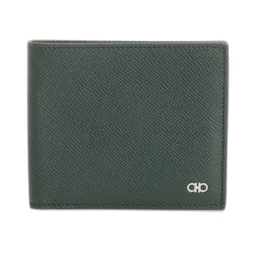 Ferragamo Logo-Plaque Bi-Fold Wallet