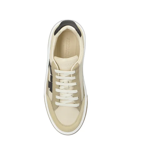Ferragamo Gancini Ornament Low Top Sneakers