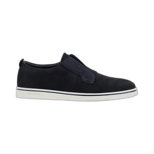 Ferragamo Round-Toe Slip-On Sneakers