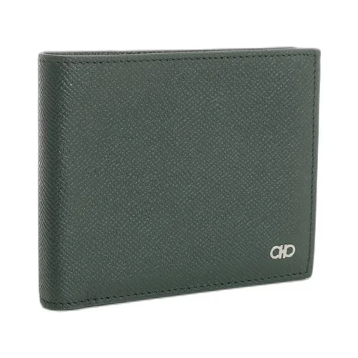 Ferragamo Logo-Plaque Bi-Fold Wallet