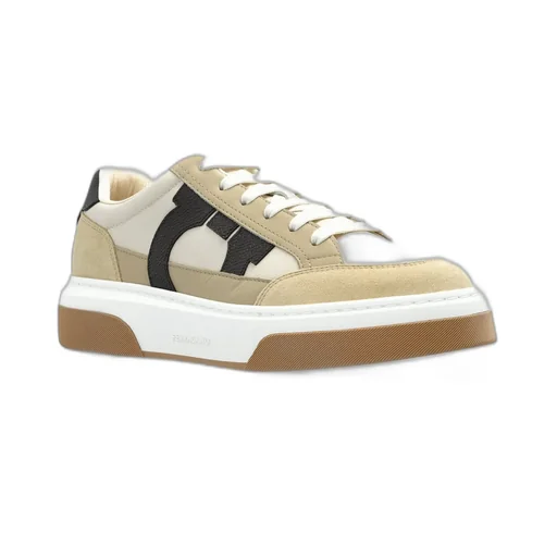 Ferragamo Gancini Ornament Low Top Sneakers