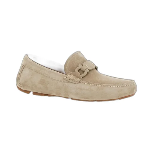 Ferragamo Almond-Toe Slip-On Loafers