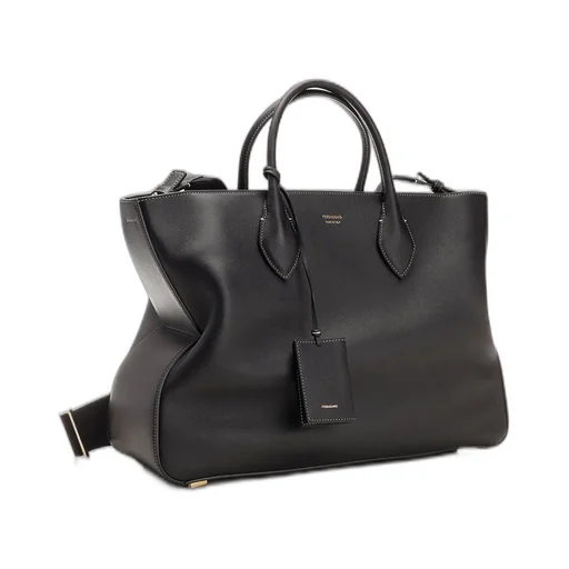 Ferragamo Logo-Printed Luggage Tag Tote Bag