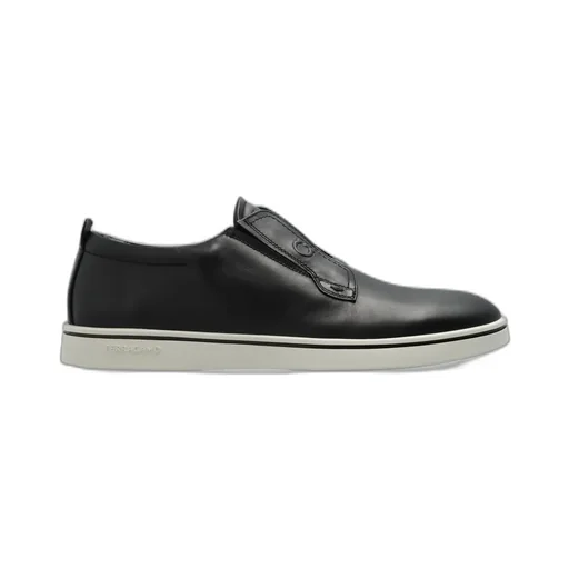 Ferragamo Round Toe Slip-On Sneakers